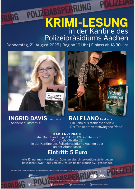 Benefizlesung Ingrid Davis und Ralf Lano